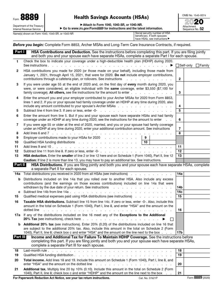 Health Savings Accounts (Hsas) : Before You Begin | PDF