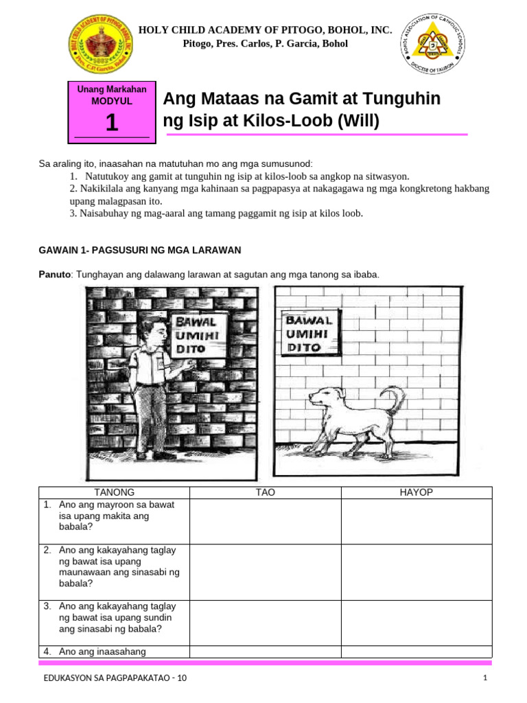 ESP 10 Module 1 | PDF