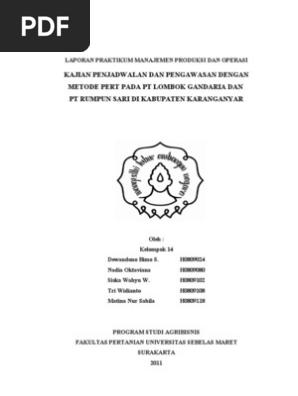 Laporan Menejemen Produksi Dan Operasi