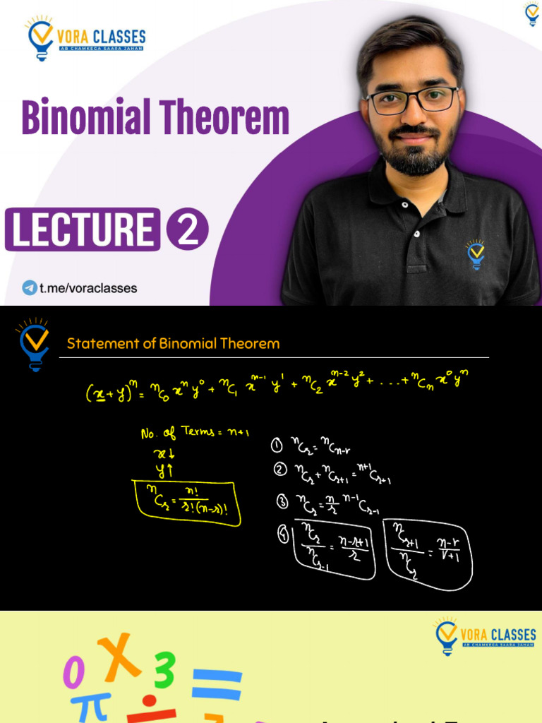Rebounce Lectures Maths Binomial Theorem FREE Binomi | PDF | Teaching ...