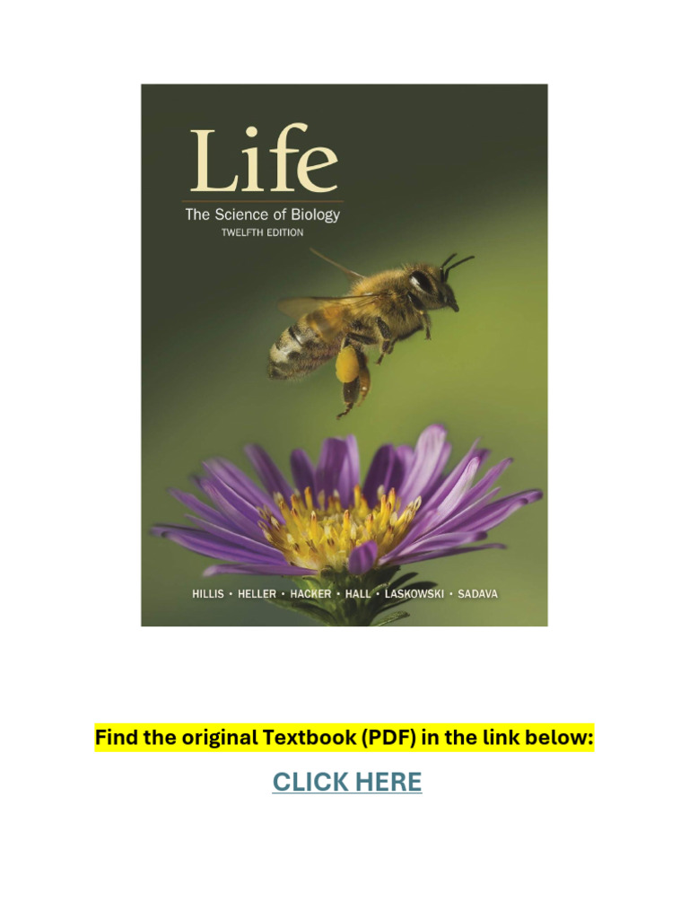 Life the Science of Biology 12th Edition pdf PDF