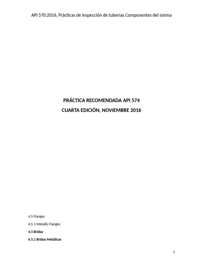 Traduciones Varias, API 574, ASME B16-5. | PDF