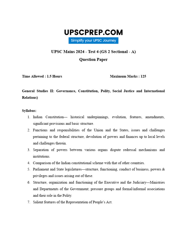Test4 (GS2 Sectional) | PDF