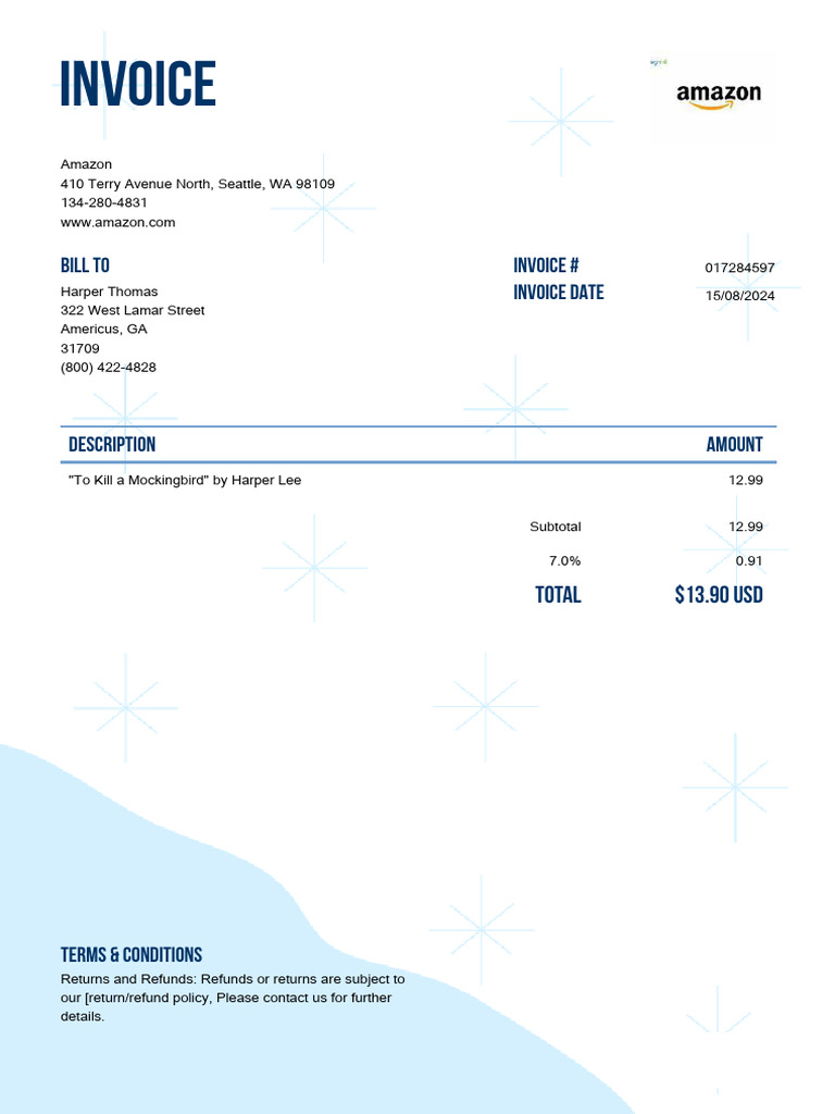 Invoice R F7 | PDF