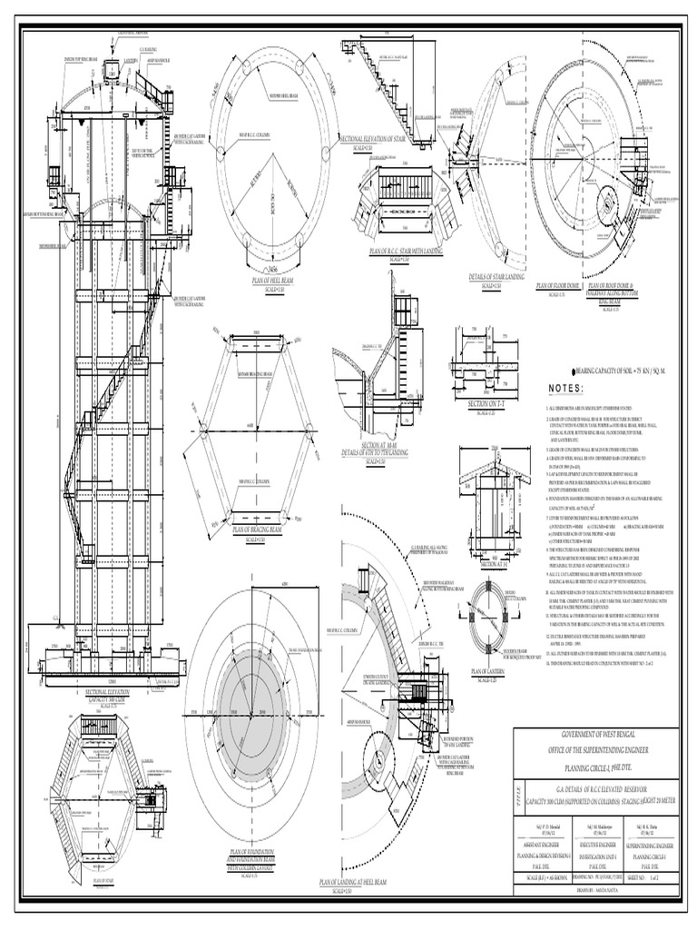 R.C.C Reservoir 300 | PDF | Structural Engineering