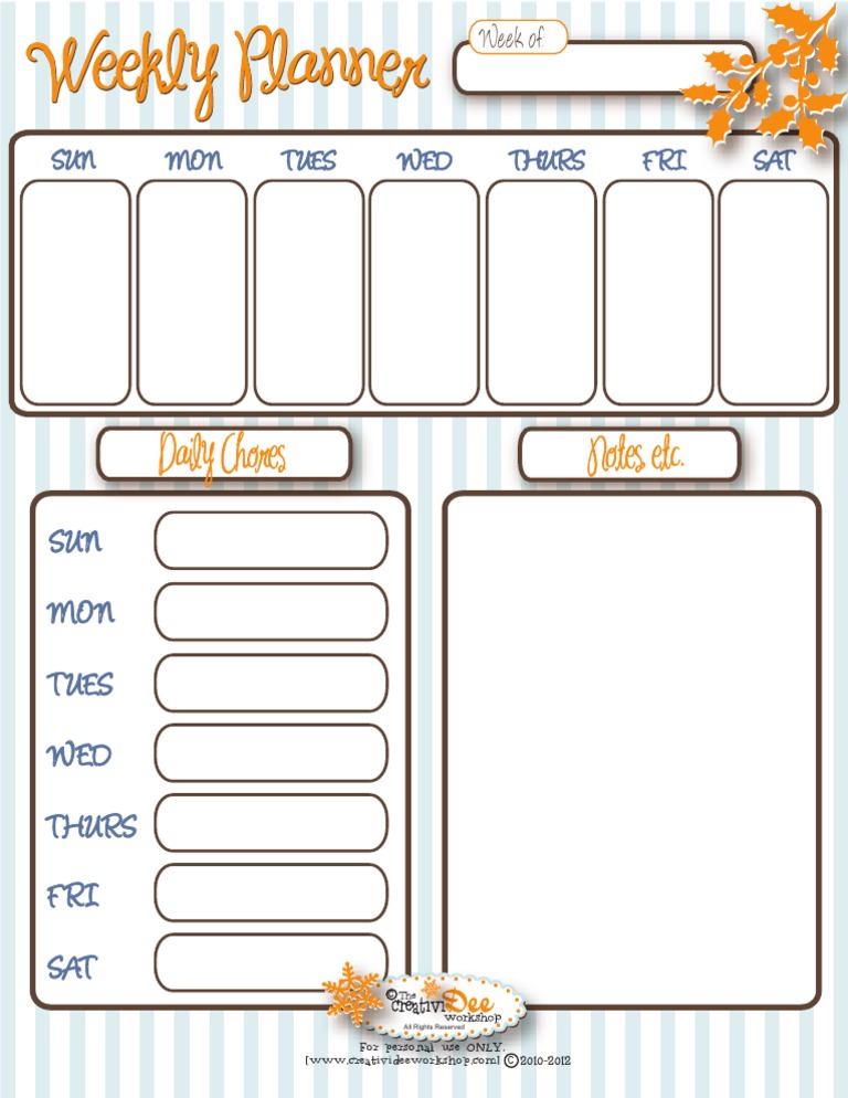 January Weekly Planner | PDF | Career & Growth | Social Science