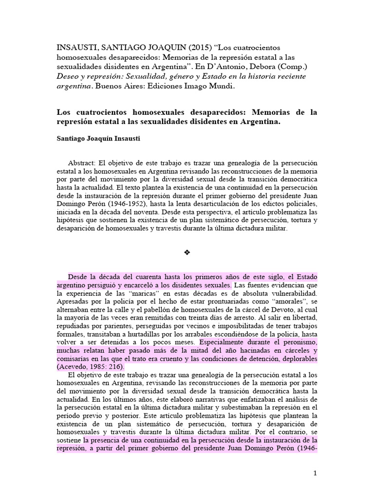INSAUSTI | PDF