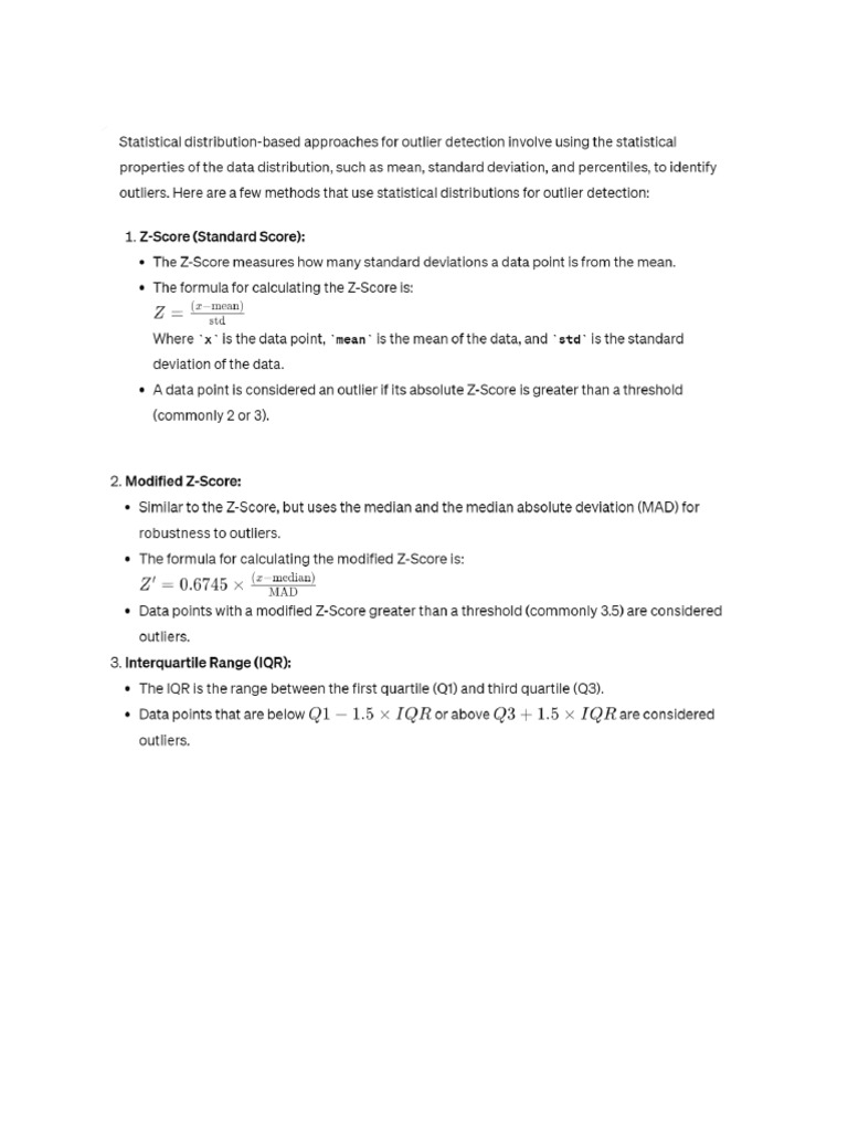 Unit 3 Outlier Detection | PDF