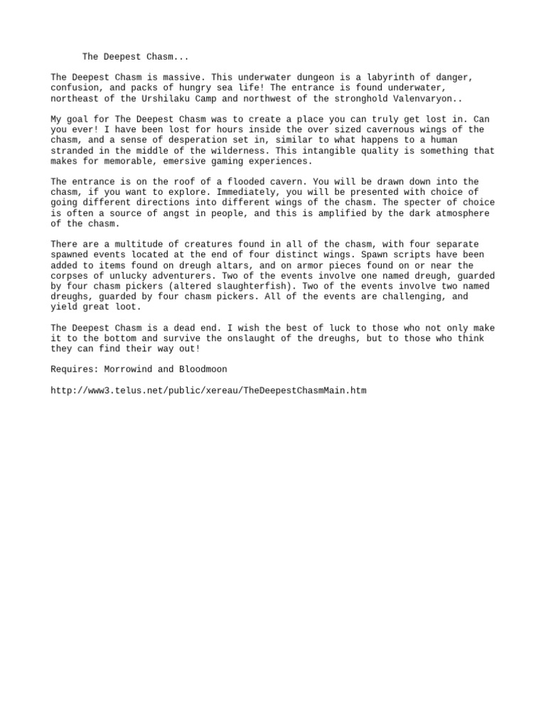 Deepest Chasm Leia PDF