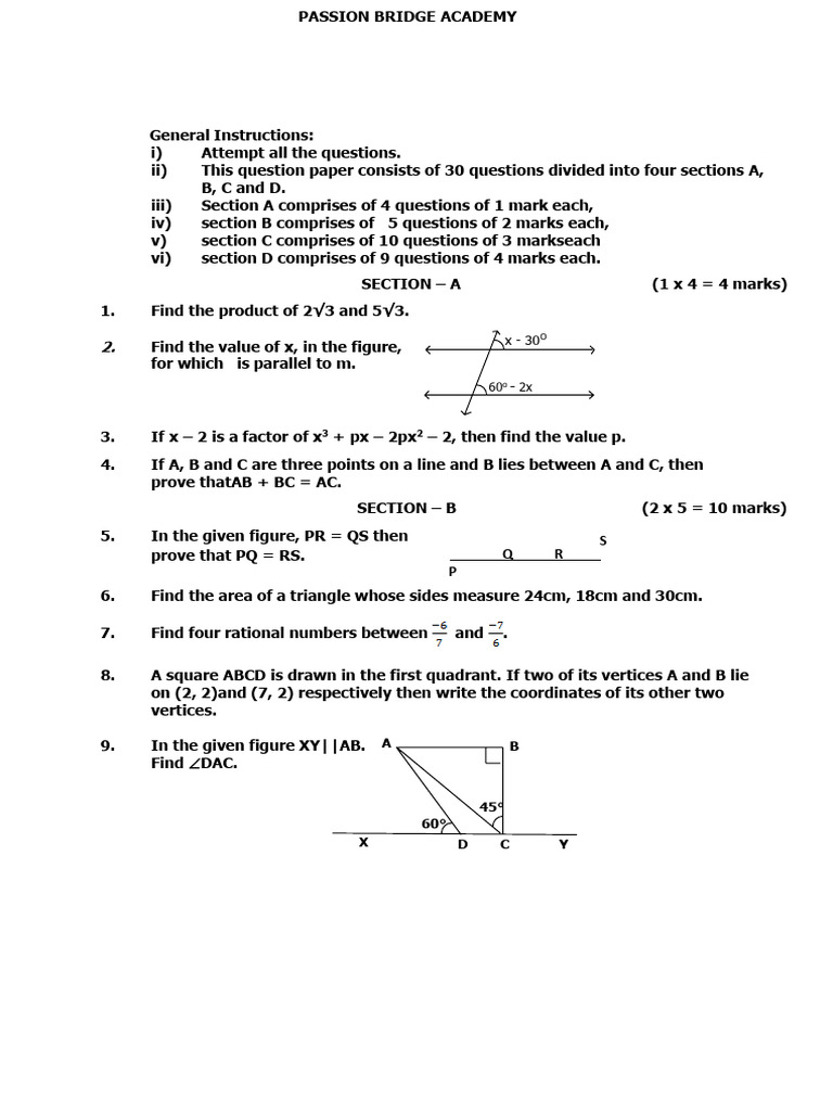 Cbse-Class-9 Final Test Sa1 | PDF