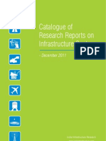 Catalogue of Research Reports On Infrastructure Sectors: - December 2011