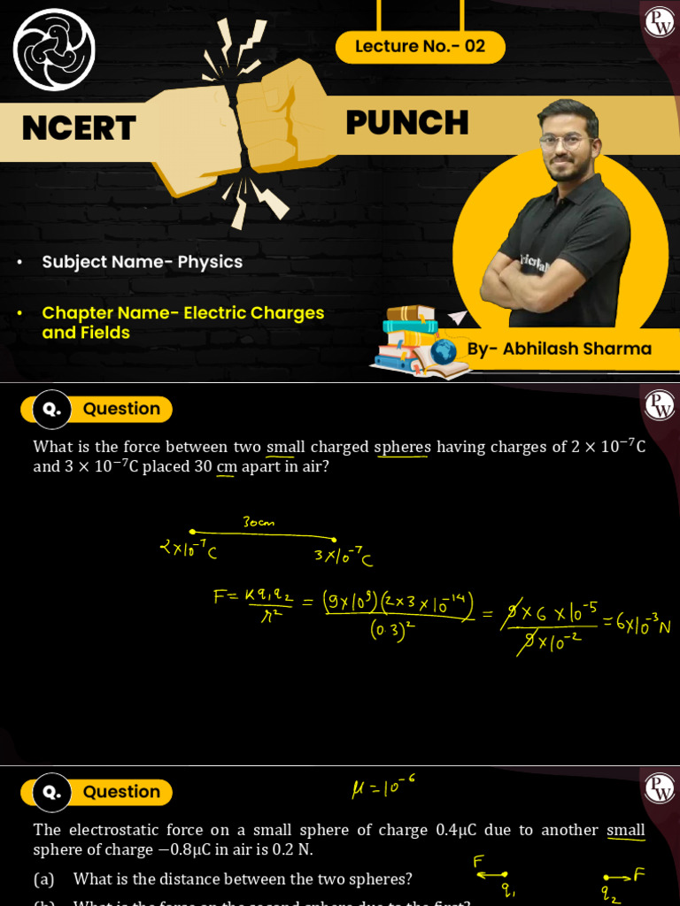 663ca5bd28620100184d9452 - ## - Electric Charges and Fields 02 NCERT ...