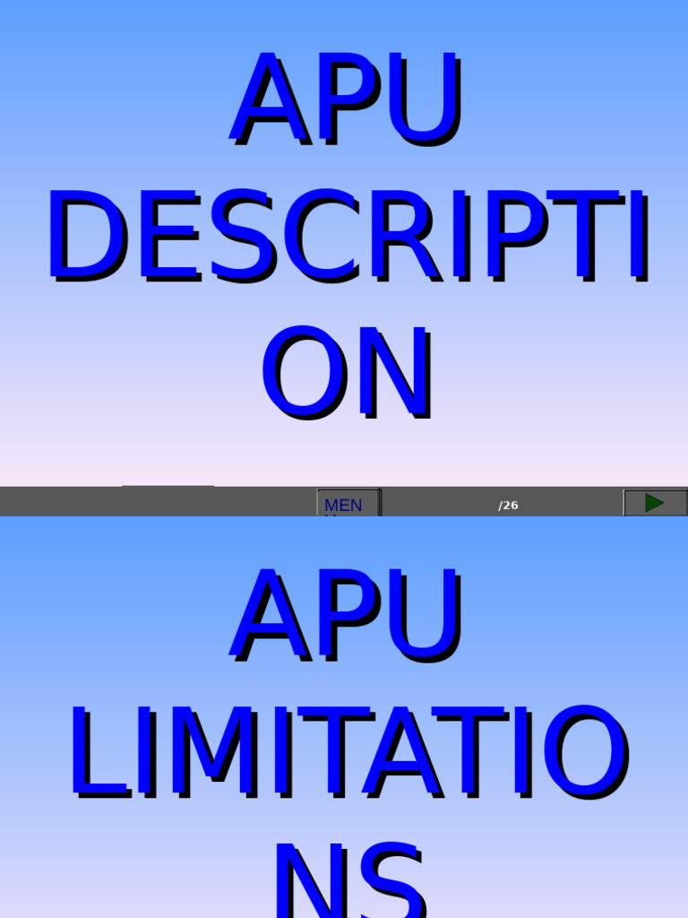 APU Descripti ON | PDF