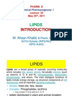 Lecture 33 - Lipids Introduction [Compatibility Mode]