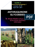 Lecture 21 - 23 Anthraquinone Glycosides