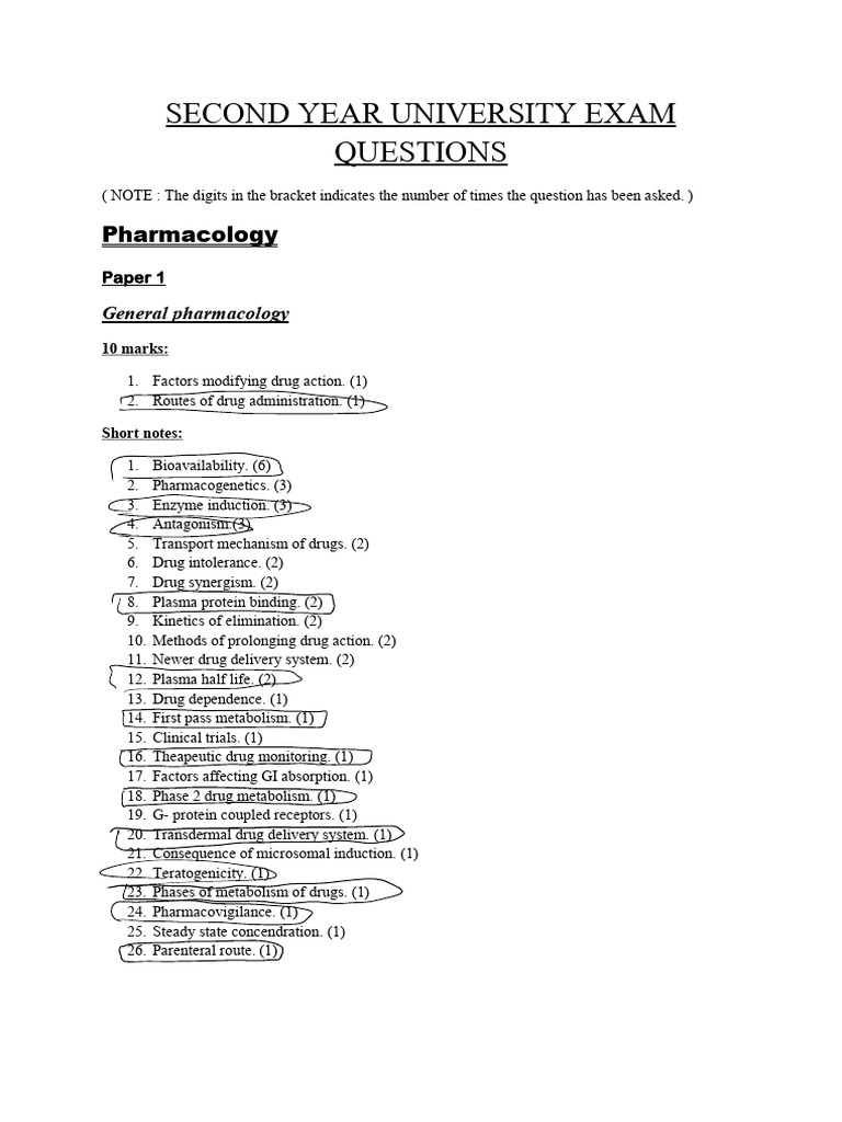 5.three Subjects - Previous Year University Questions-1 | PDF