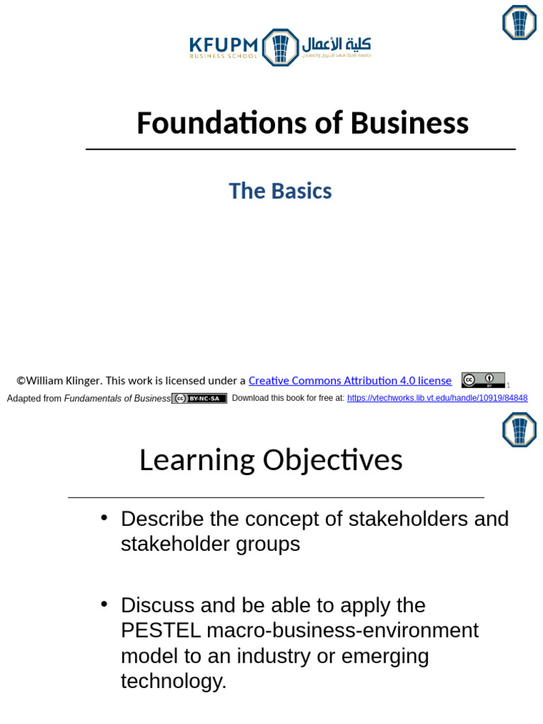 Foundations of Business: The Basics | PDF