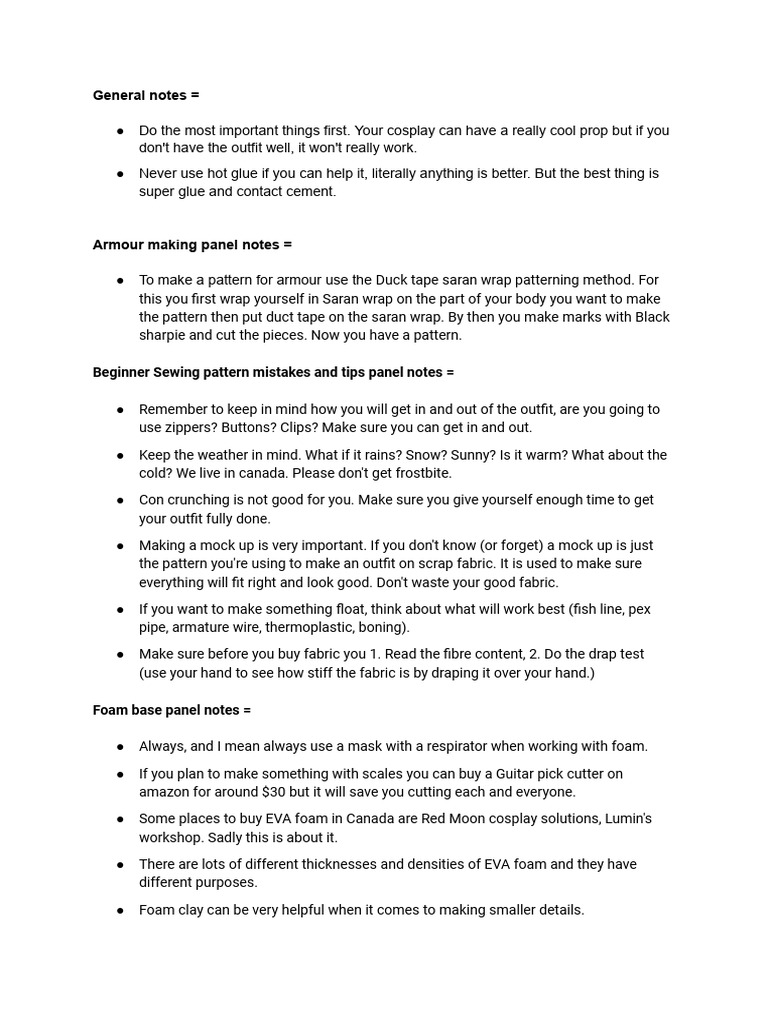 Random Craft Notes (2024) | PDF
