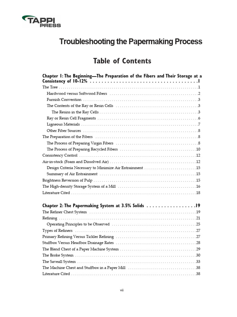 Troubleshooting The Papermaking Process | PDF