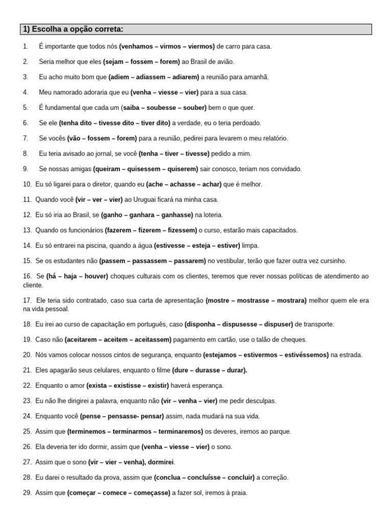 2a folha de exercicios pdf