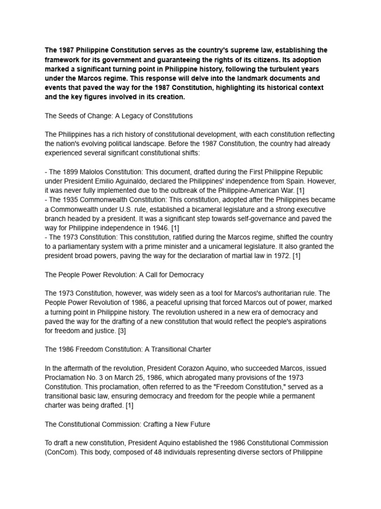 The Philippine Constitution Pdf