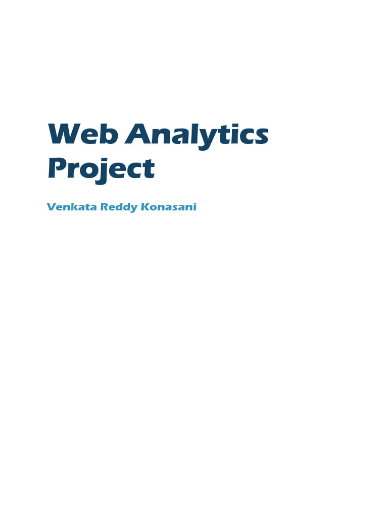 Questions Web Analytics Project | PDF | Finance & Money Management