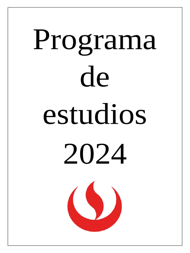 Programa de estudios pdf