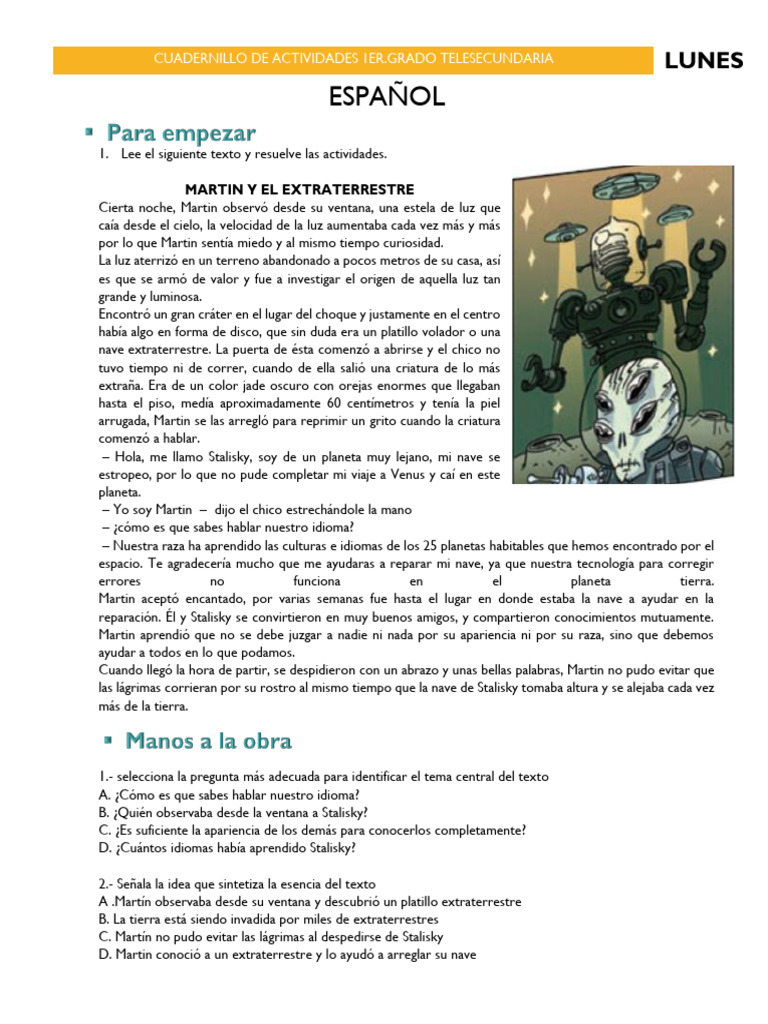 CUADERNILLO DE ACTIVIDADES PRIMER GRADO | PDF