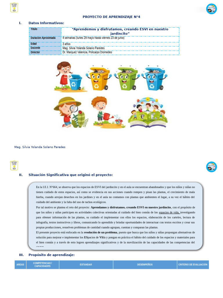 Proyecto de Aprendizaje n4 | PDF