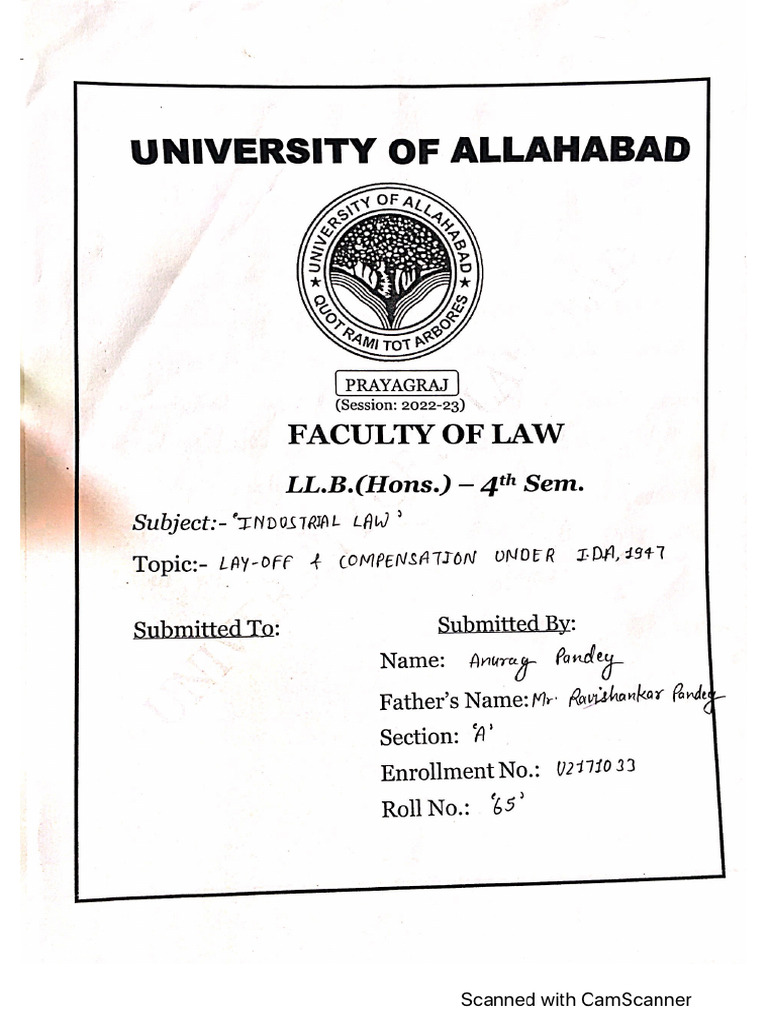 Lay Off and Compensation | PDF