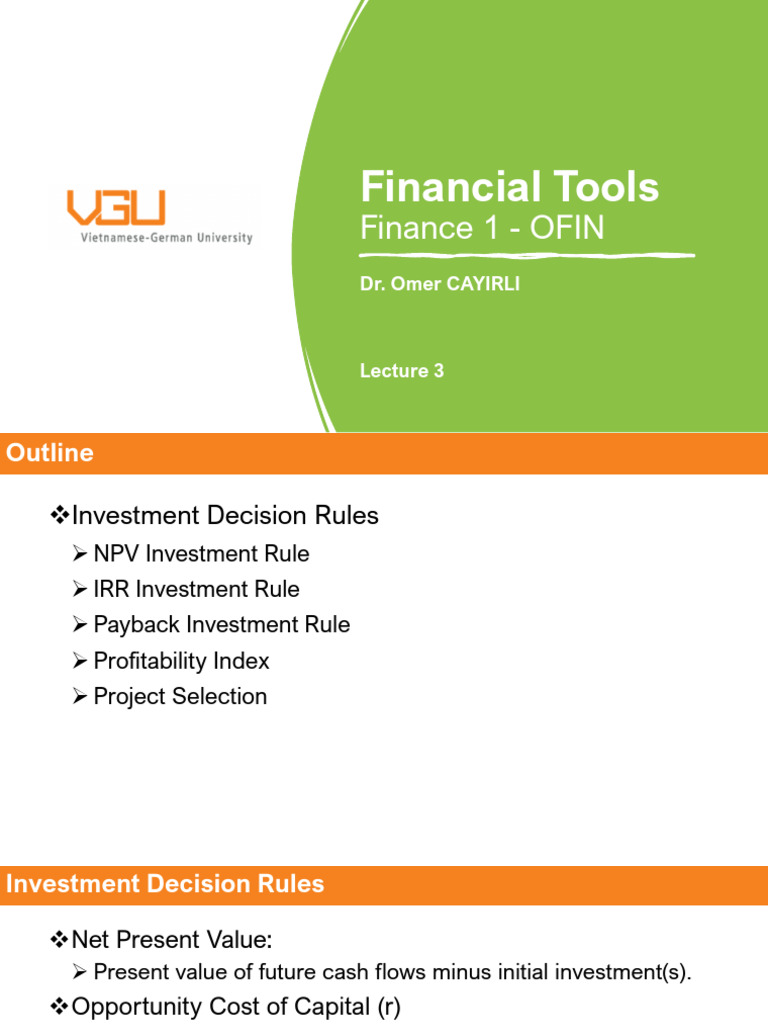 OFIN-SS2024-Lecture 03 | PDF