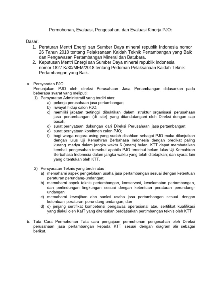 Dasar Pjo | PDF