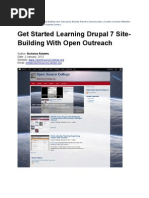 Get Started Learning Drupal 7 Site Building With Open Outreach