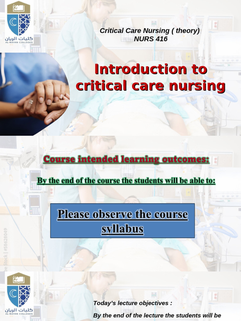 Introduction To Critical Care Nursing (Autosaved) | PDF