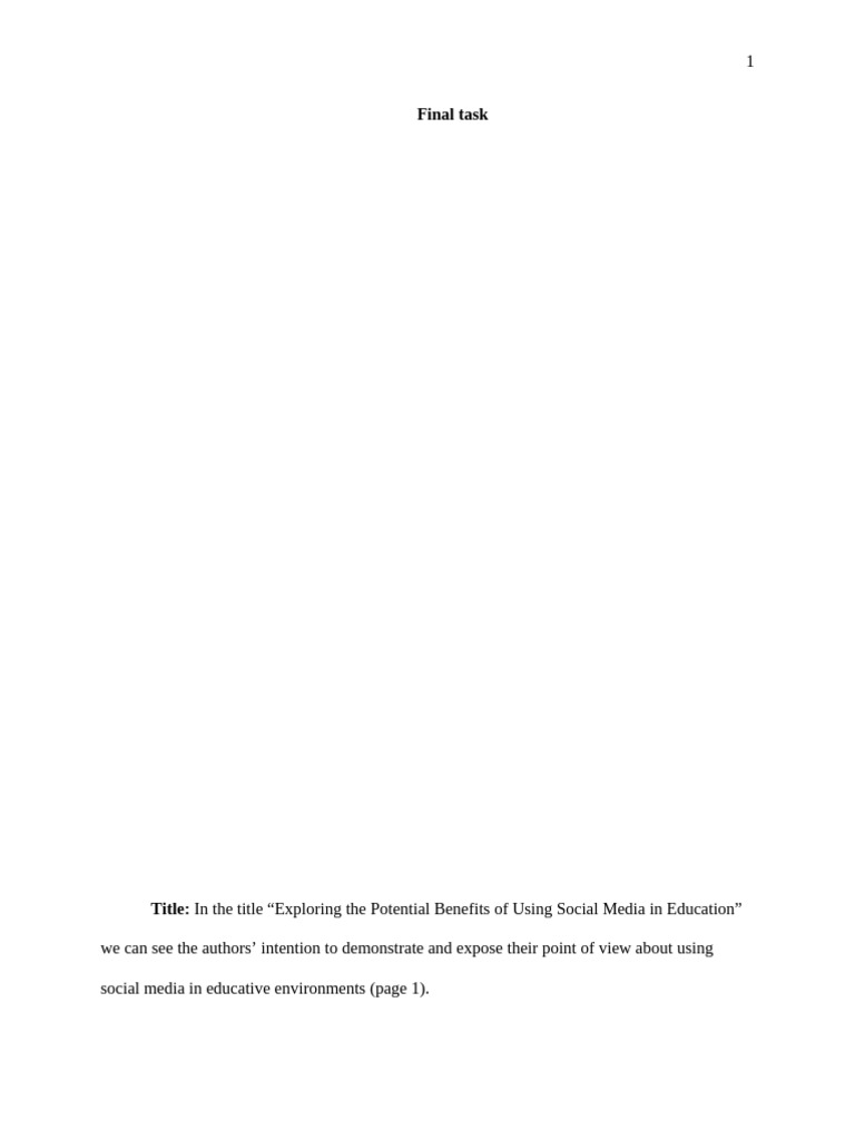 Final Task | PDF