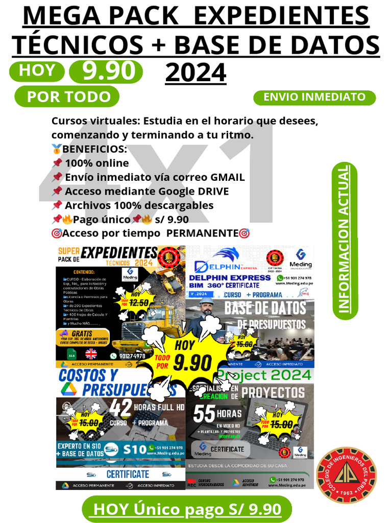 Mega Pack de Cursos Virtuales 2024 | PDF | Informática | Software