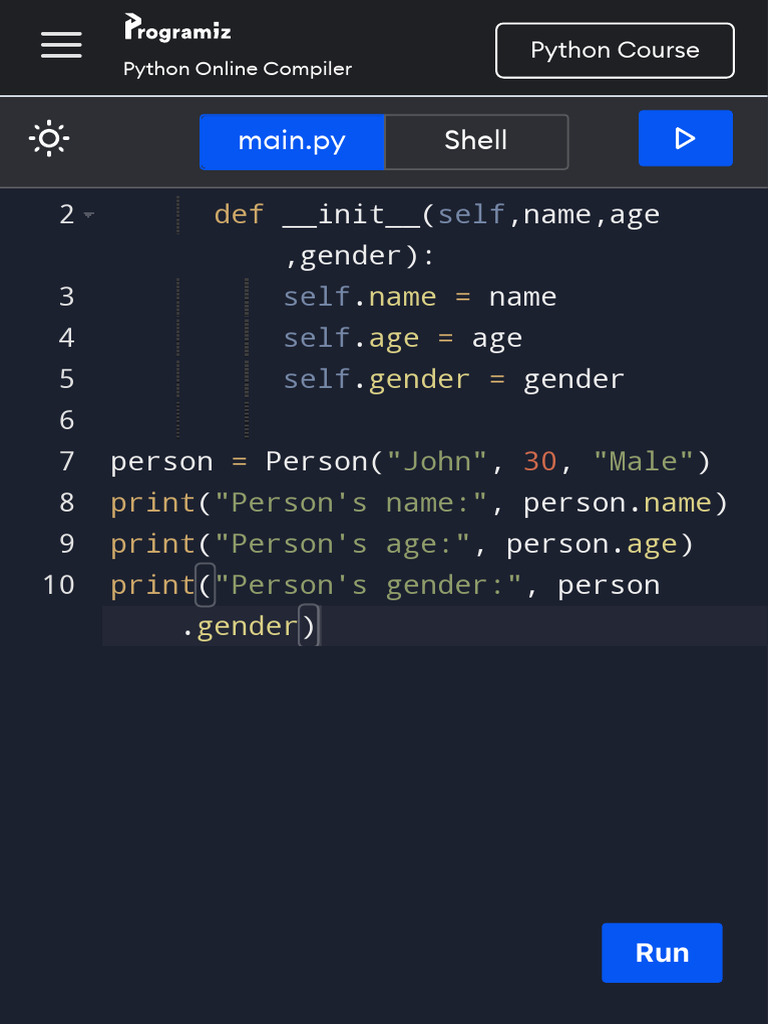 Online Python Compiler (Interpreter) | PDF