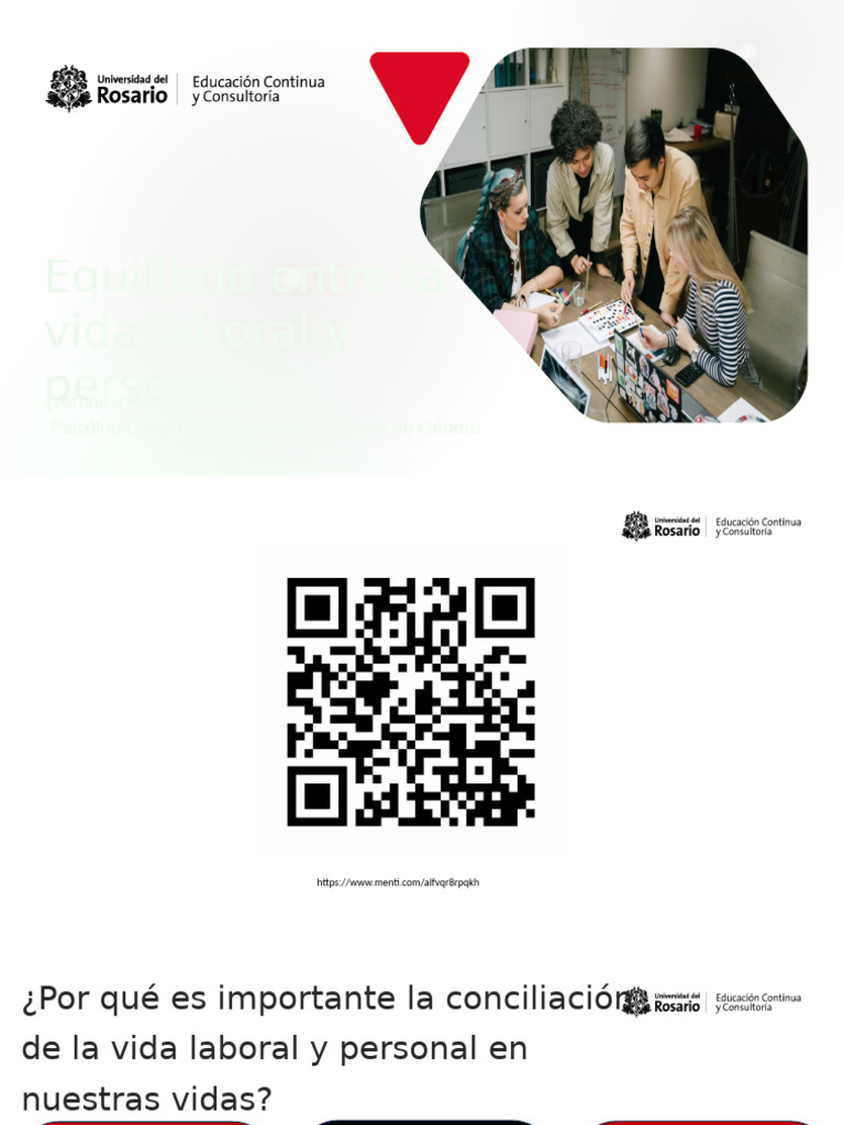 Equilibrio de La Vida Laboral y Personal - Veronica Restrepo | PDF