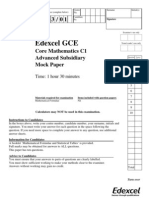 C1 Mock QP