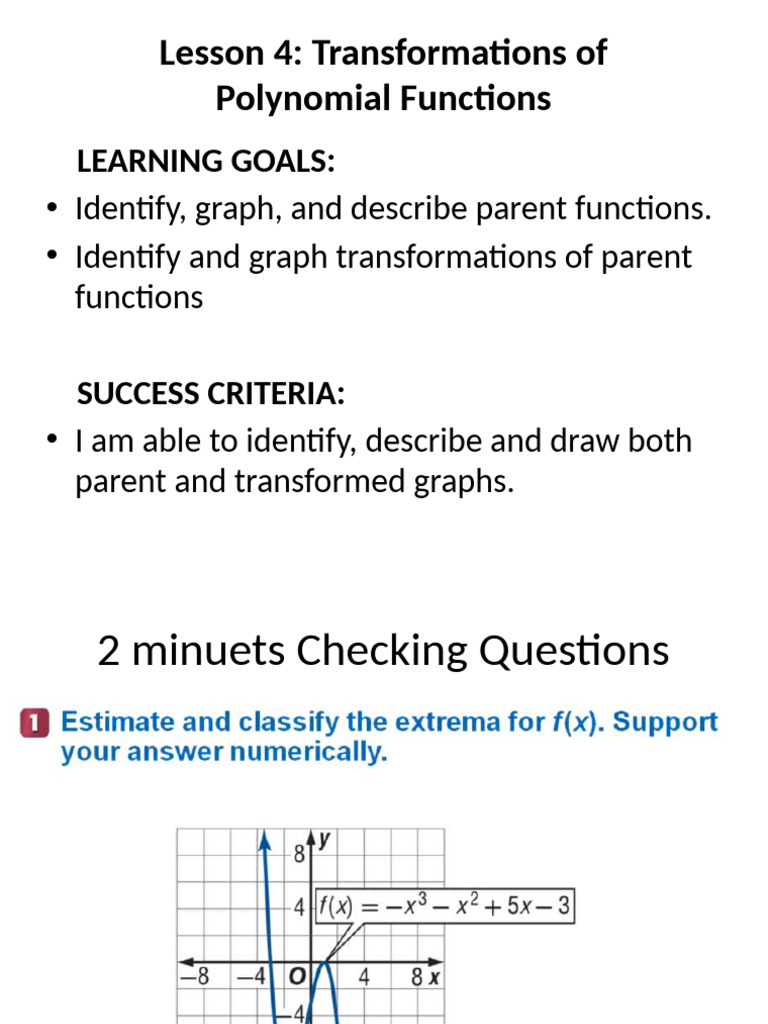 Chapter 1.4. Lesson 4 Transformation | PDF