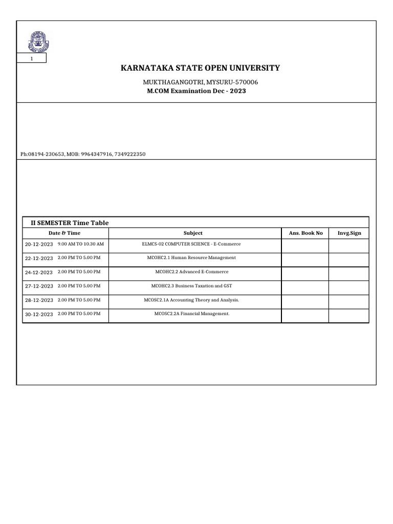 Karnataka state open university mukthagangotri mysuru 570006 pdf