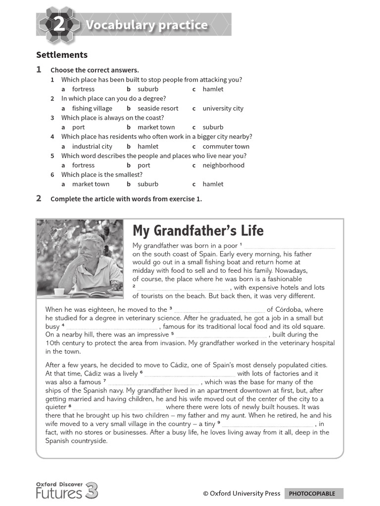 ODF3 Unit 2 Vocabulary Practice | PDF