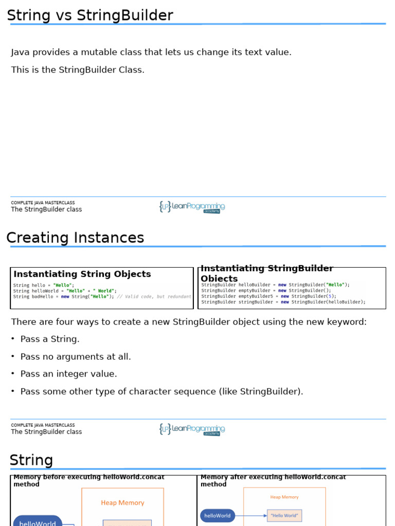 Slides OOP Part 1 Inheritance The StringBuilder Class | PDF