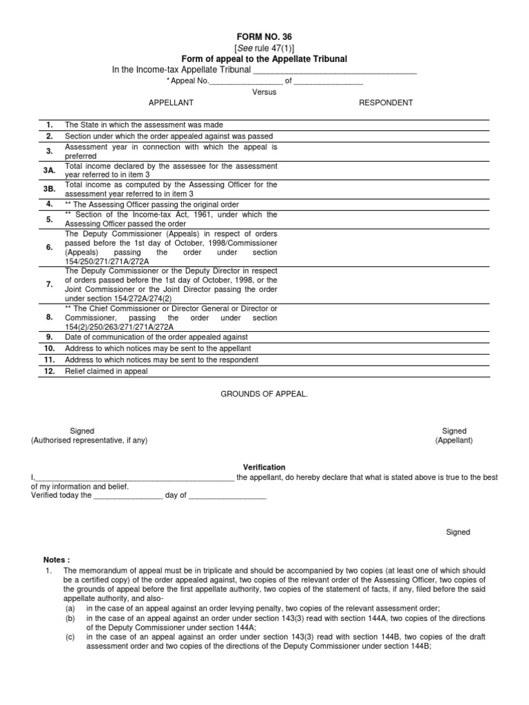 Form 36 PDF | PDF