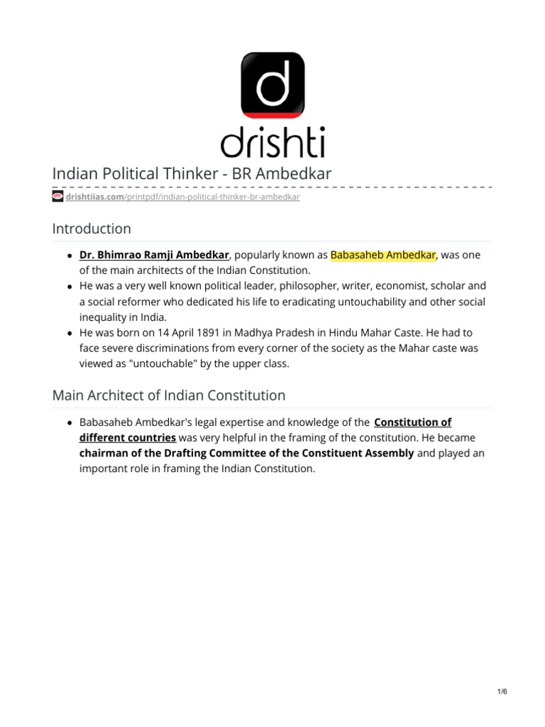 BR - Ambedkar | PDF