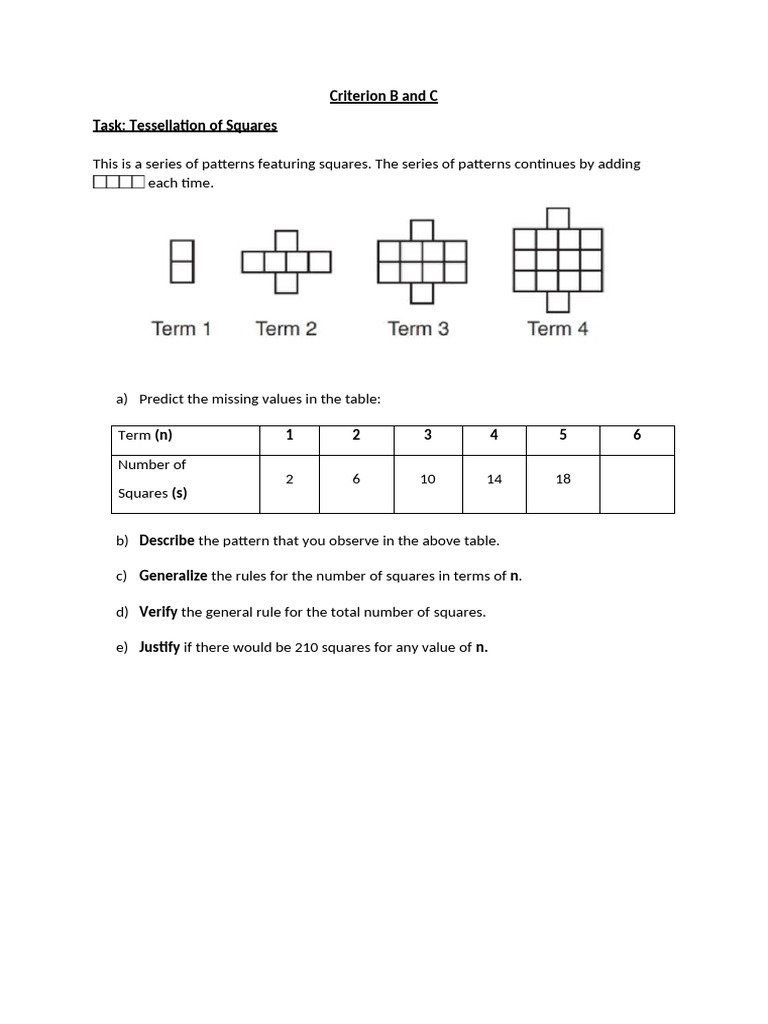 Criterion B And C Practice See Pdf