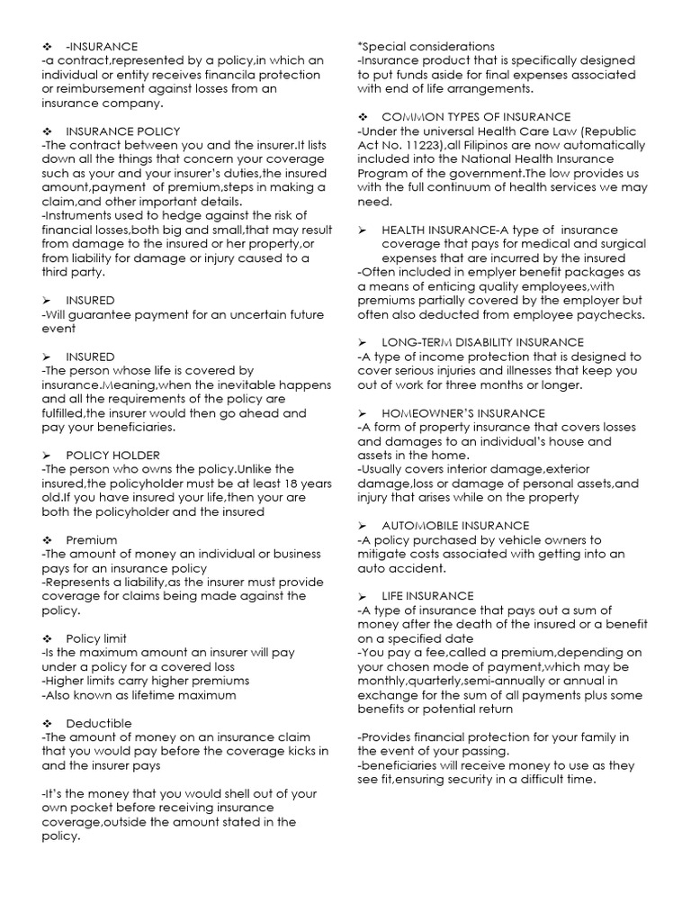 Per Fin Notes 4th GP Reviewer | PDF