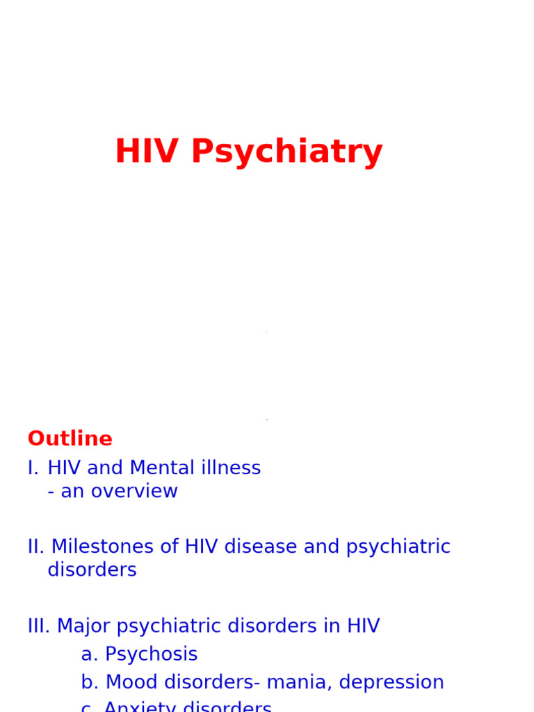10-HIV and Mental Illnesses | PDF | Major Depressive Disorder | Mental ...
