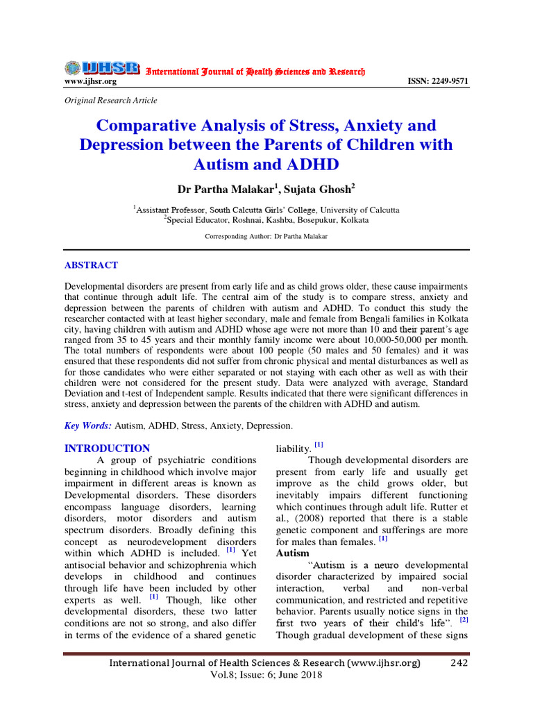 Comparative Analysis of Stress Anxiety A | PDF
