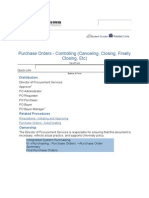 Purchase Orders - Controlling (Canceling, Closing, Finally Closing, Etc)